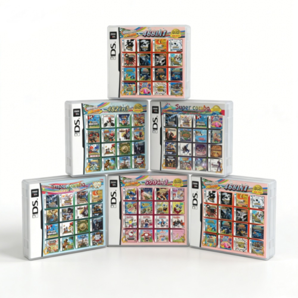 Retro Gaming Portable - Pokemon-Themen-Multispielspielmodul für DS/3DS/NDSL/2DS - Vorinstalliert mit