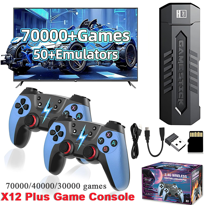 Retro Gaming Emulator Console - X2 Retro-Spielstick mit 128GB 70000/30000+ Spielen