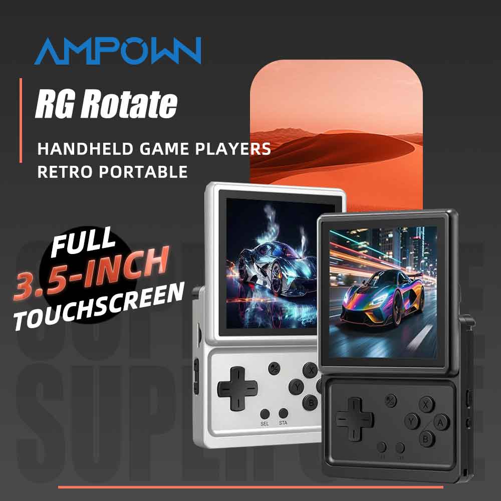 Retro Gaming Emulator Console - ANBERNIC RG Rotate Android Handheld-Spielkonsole 3,5