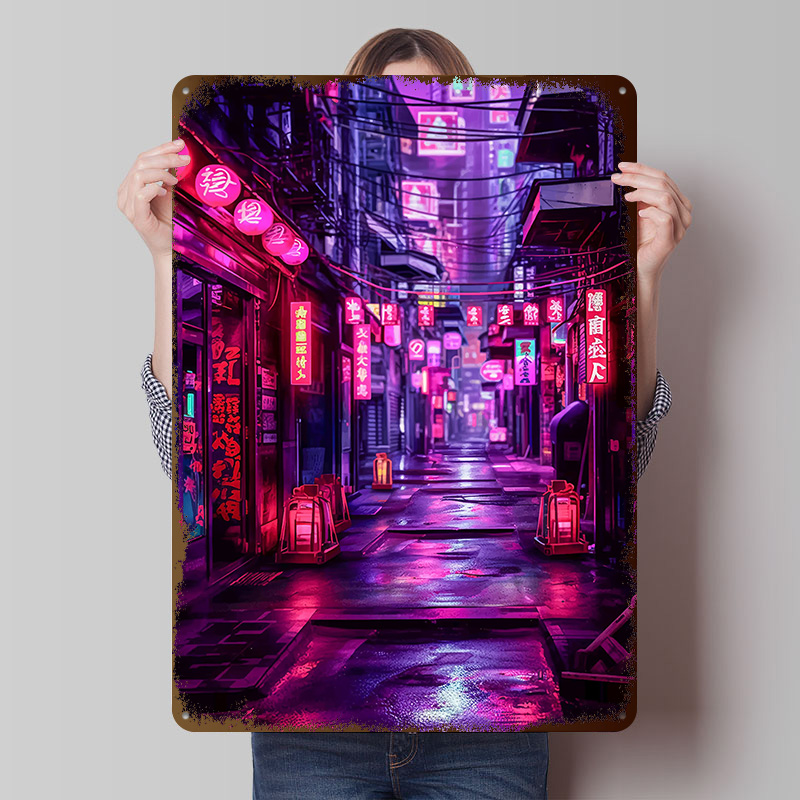 Retro Gaming Tokyo - Tokyo Nights Cyberpunk Poster Individualisierte Vintage