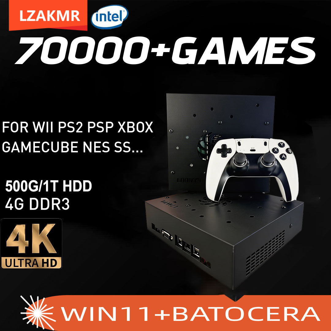 Retro Gaming Emulator Console - Super-Spielkonsole X8 Pro 70000+ Spiele I3-3110M