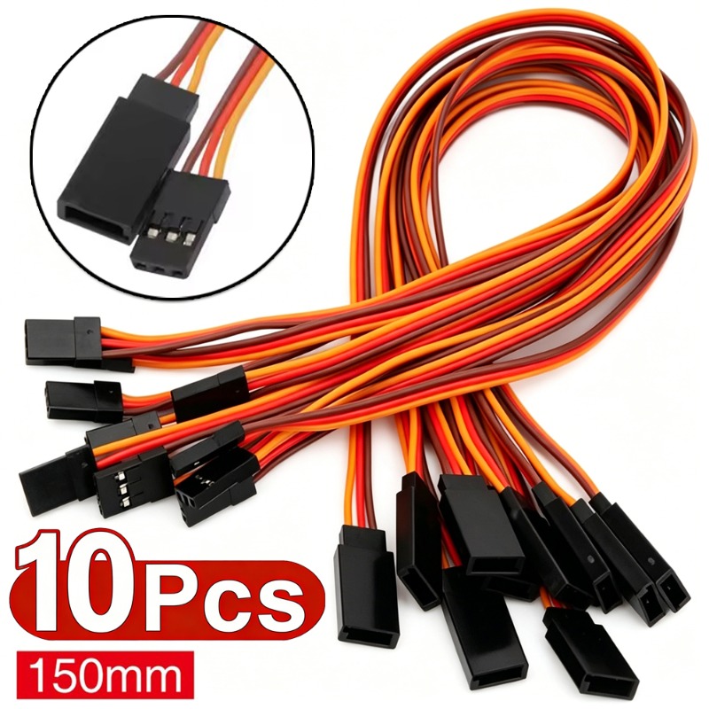 Controller Extension Cord - 10/1 Stück 30-adriges Servo-Verlängerungskabel 15cm JR