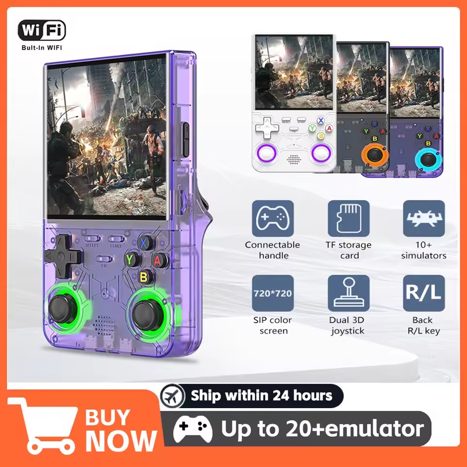 Retro Gaming Portable - R36 Ultra Retro Handheld-Videospielkonsole mit 4,0-Zoll-IPS-Bildschirm