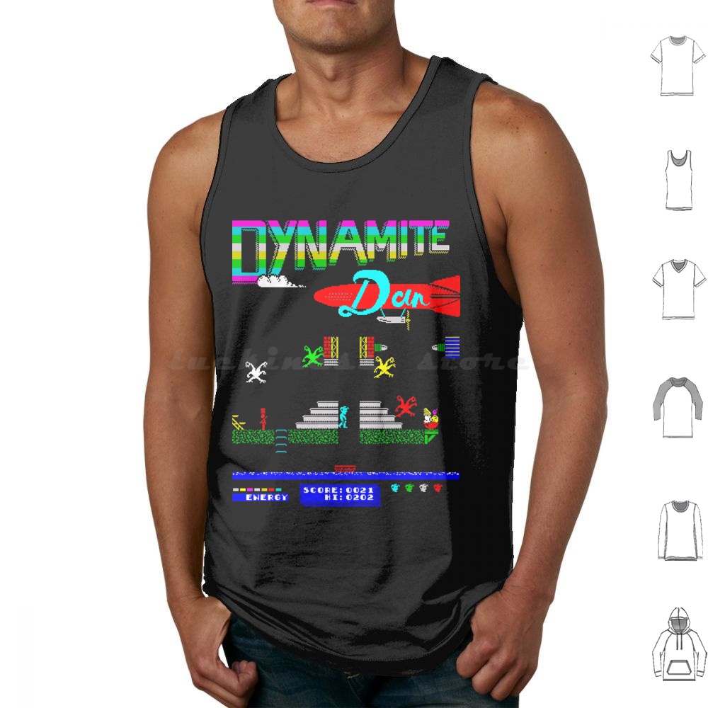 Retro Gaming Juegos - Mod.10 Arcade Dynamite Dan Videospiel-Tanktops, bedruckt,