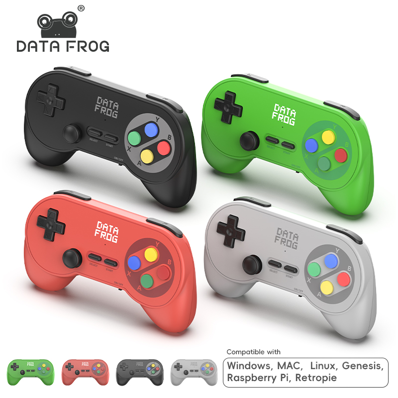 Retro Gaming Com - Data Frog PC07 Klassischer Drahtloser Spiele-Controller,