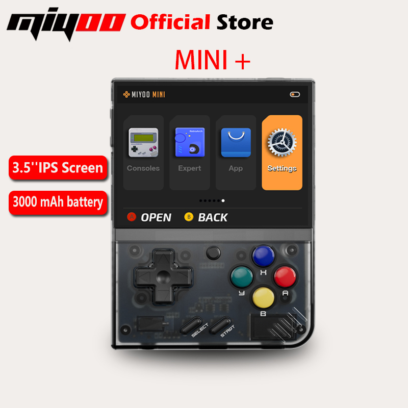 Retro Gaming Device - MIYOO Mini Plus Tragbare Retro-Handspielkonsole 3,5-Zoll-IPS-HD-Bildschirm