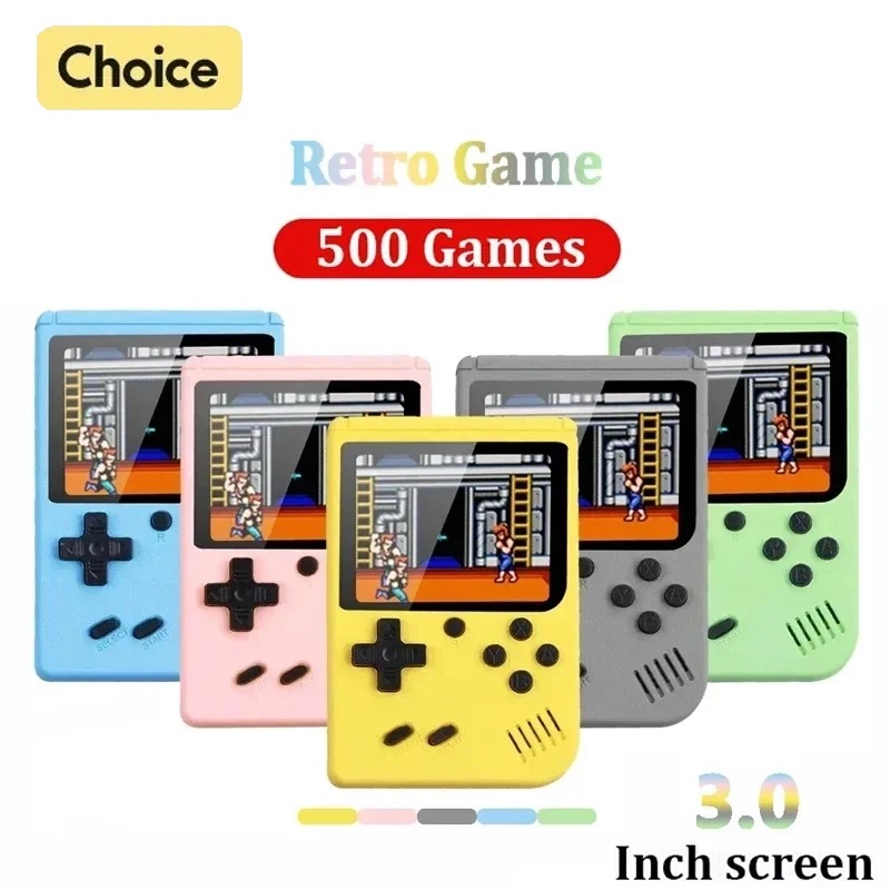 Retro Gaming Device - Tragbare Mini-Handheld-Videospielkonsole im Retro-Stil, 8 Bit,