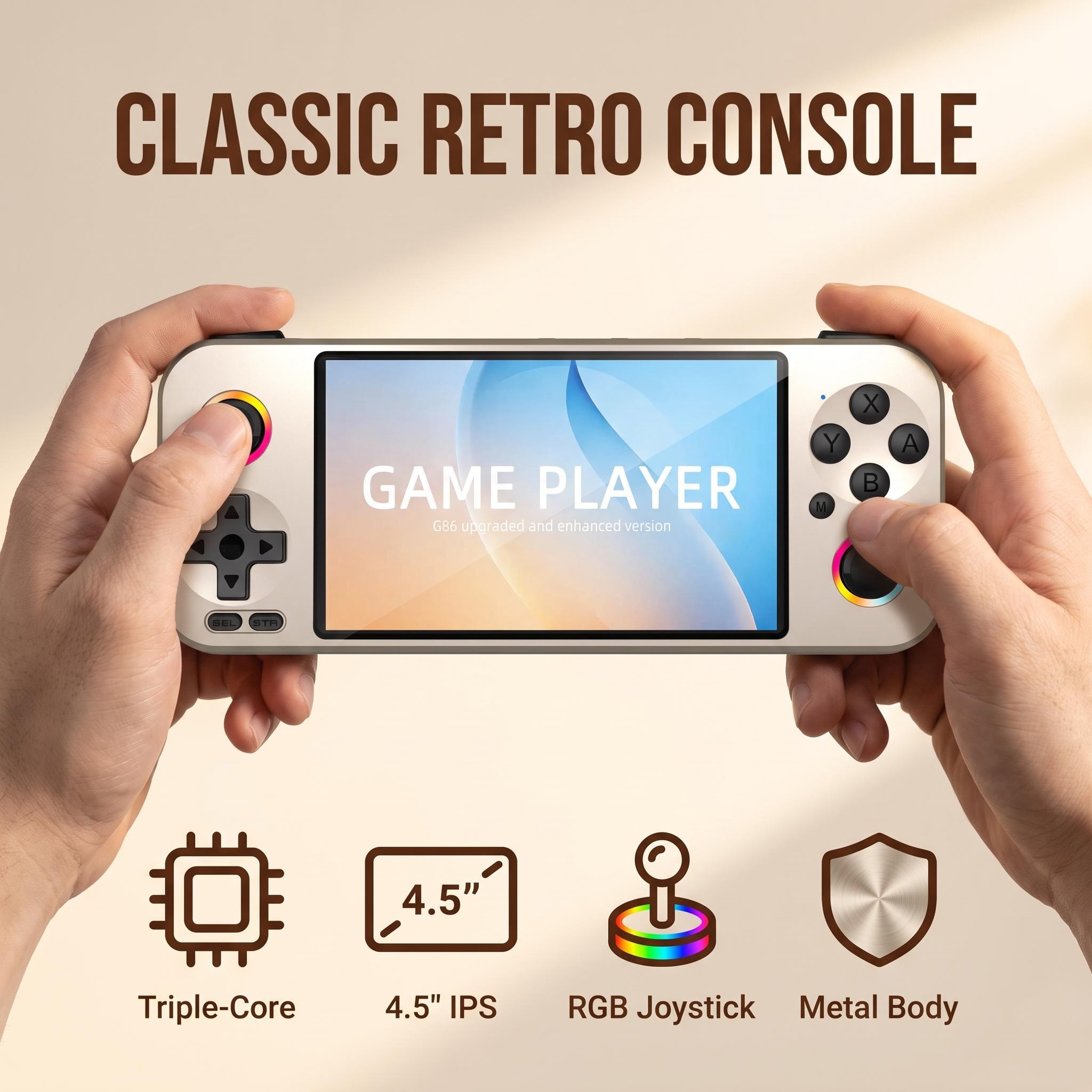 Retro Gaming Portable - Tragbares Linux-Gaming-Gerät, Handheld-Spielekonsole, Retro-Gaming-Gerät, Handheld-Spieler