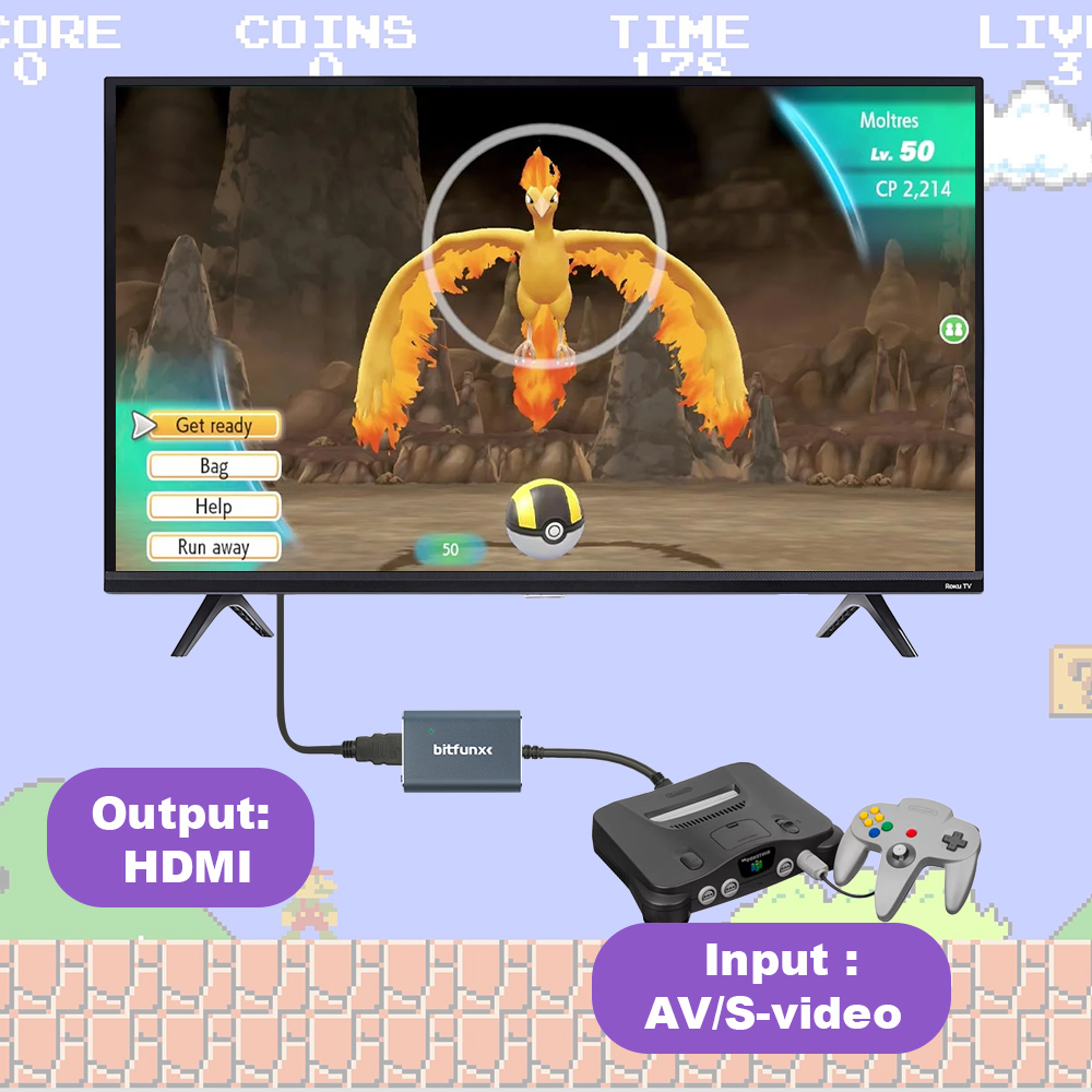 Bitfunx 720P Svideo / AV zu HD – Retro Gaming Unit Bewertung und Preis