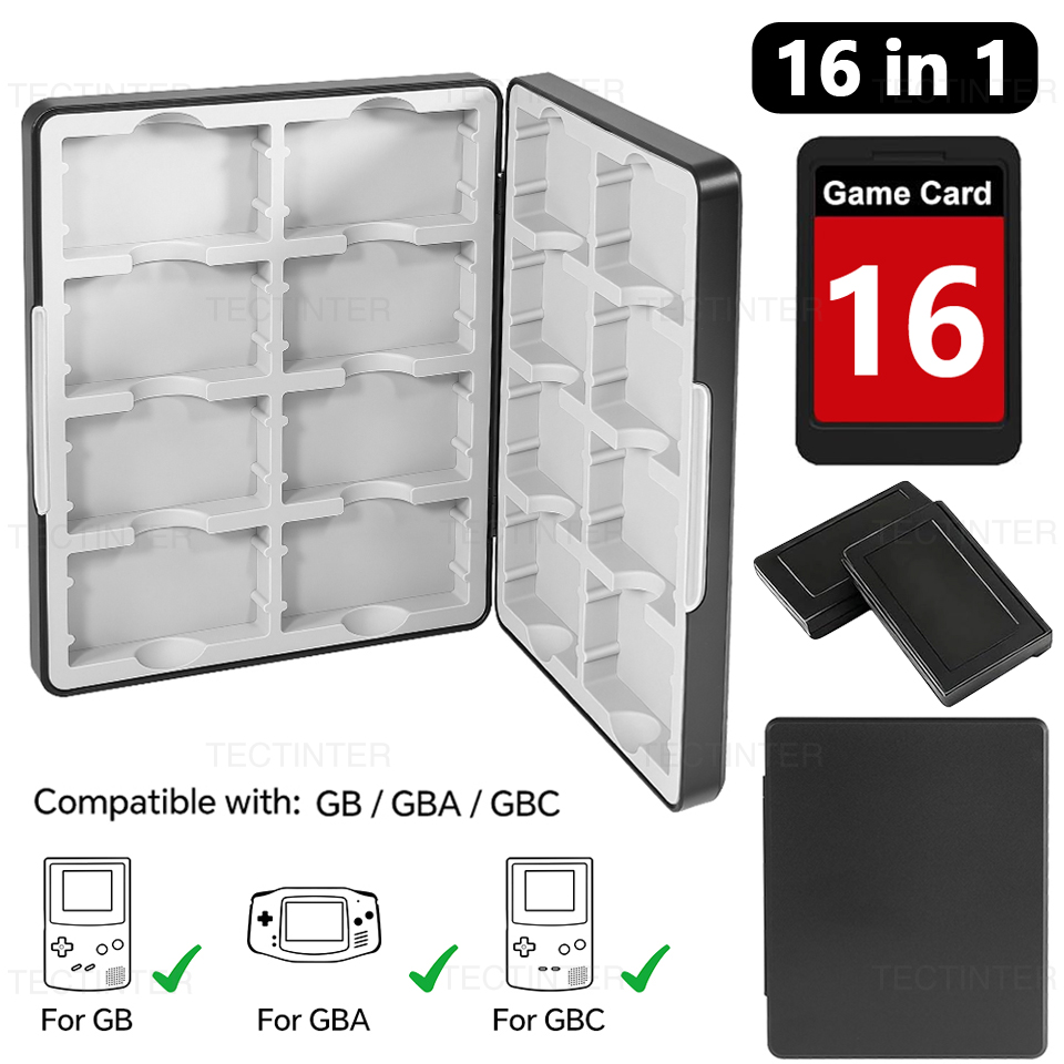 Tragbare 16-in-1 Spielkarten-A – Game Boy Cartridge Holder Bewertung und Preis