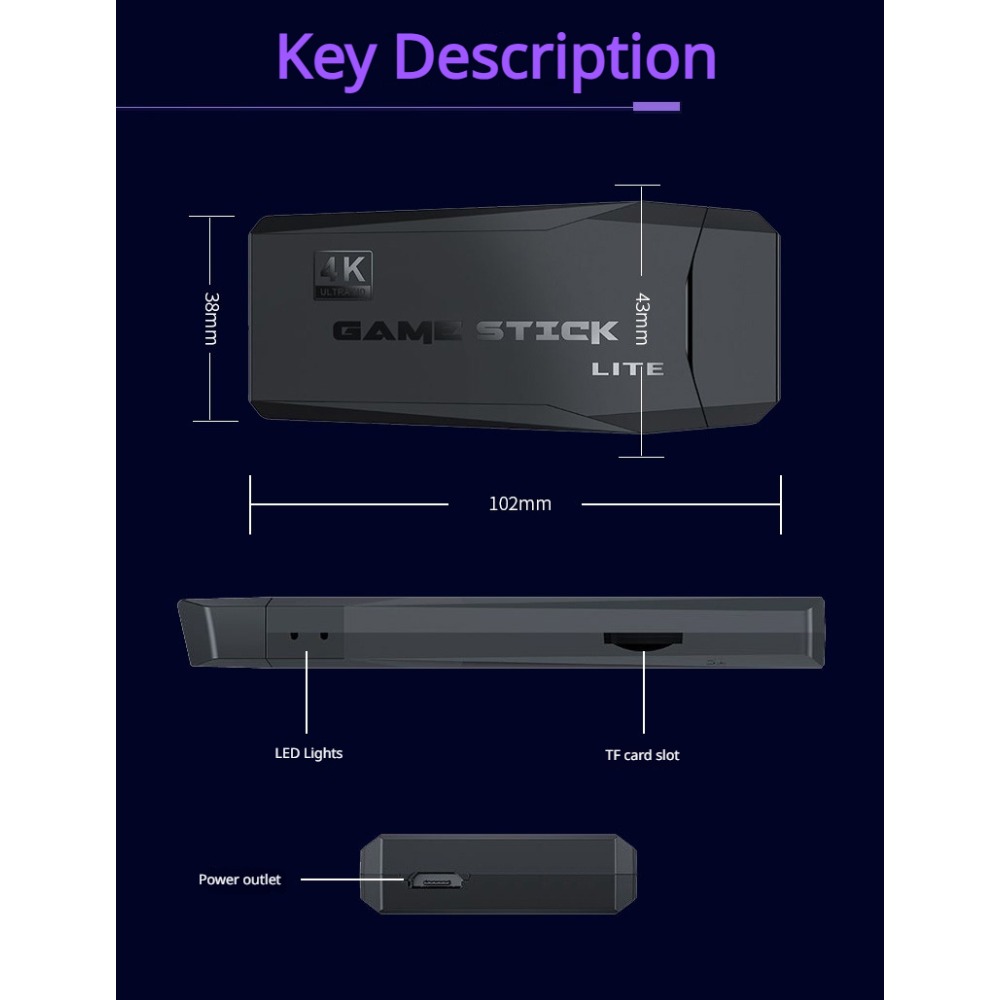 Tragbare 4K Retro-Spielekonsol – Retro Gaming Com Bewertung und Preis