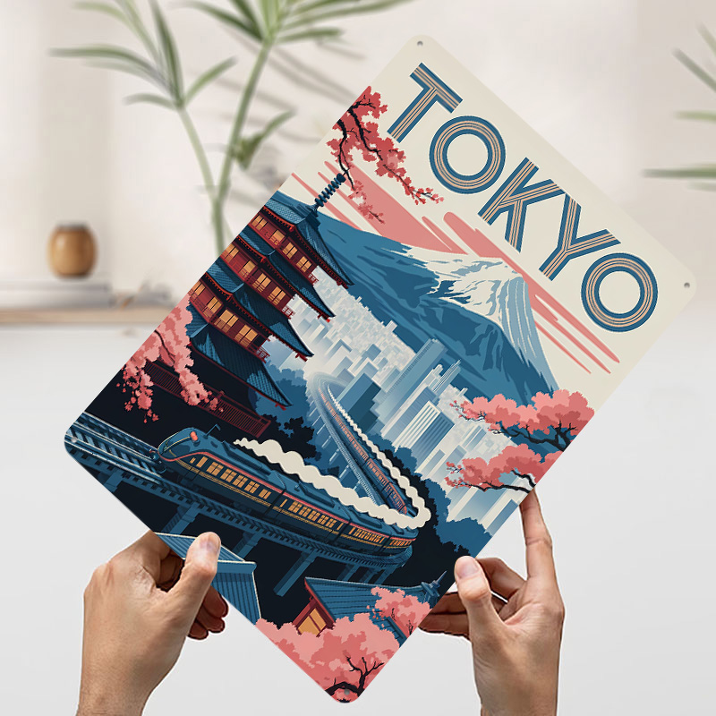Tokyo Reise-Poster mit Zug und – Retro Gaming Tokyo Bewertung und Preis